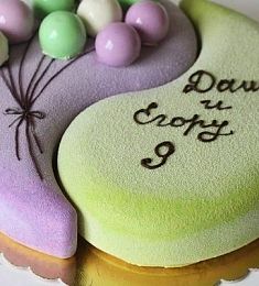 Торт "Воздушные половинки"