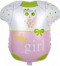 Шар фольгированный - Боди для девочки - 14"