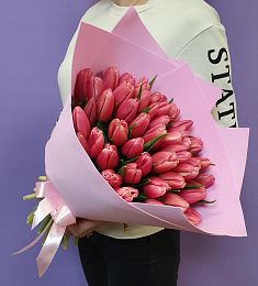 Букет из 49 голландских тюльпанов