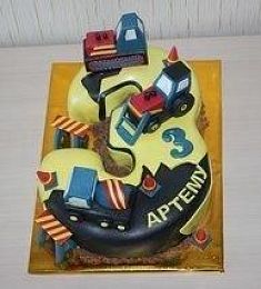 Торт в виде цифры