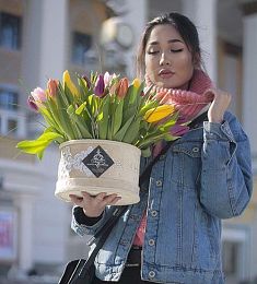 Букет "Весенняя капель" из тюльпан