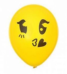 Латексный шар - Целующий смайл - 30 см