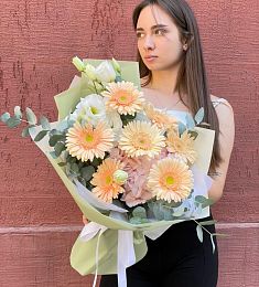 Букет "Tragedienne" из гербер