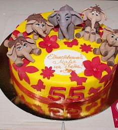 Торт со слониками