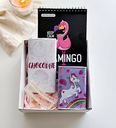 Подарочный бокс "Sammy" с заколкой, блокнотом и  копилкой